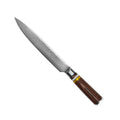 Japanese Micarta Jewels Damascus Slicing Knife 20 cm