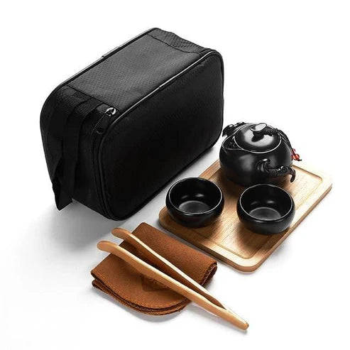 Japanese Miyakejima Travel Tea Set - 2 cup with accessory 2 from Japanese Kitchen Supply