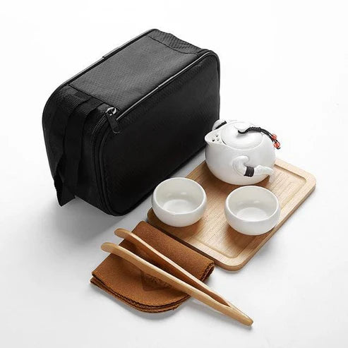 Japanese Miyakejima Travel Tea Set - 2 cup with accessory 1 from Japanese Kitchen Supply