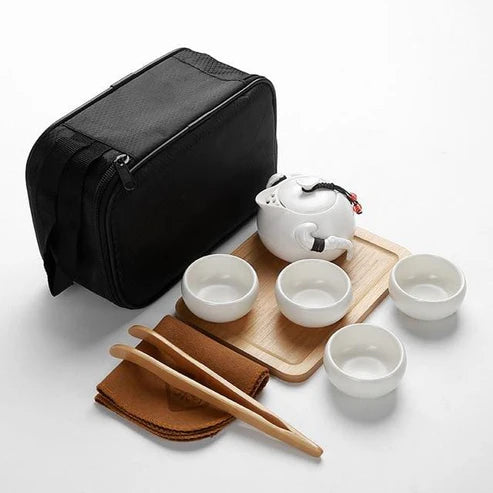 Japanese Miyakejima Travel Tea Set - 4 cup with accessory 1 from Japanese Kitchen Supply