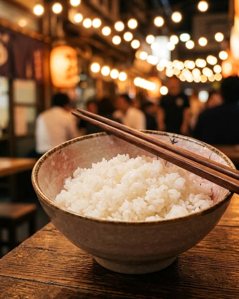 Japanese Mura Porcelain Rice Bowl - alternate angle from Japanese Kitchen Supply
