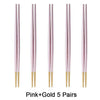 Pink Gold 5 Pairs