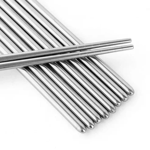 Japanese Nayoro Stainless Steel Chopsticks Set of 5 Chopsticks & Cutlery Set from Japanese Kitchen Supply