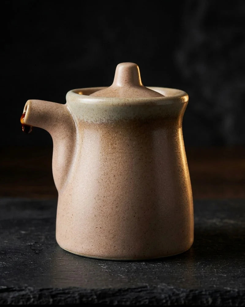 Japanese Nishi Ceramic Sauce Dispenser - Tabletop Bottle for Soy Sauce - main product image from Japanese Kitchen Supply