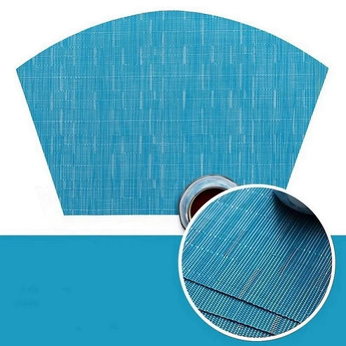 Japanese Nishidai Table Mat PVC Table Mat - Blue from Japanese Kitchen Supply