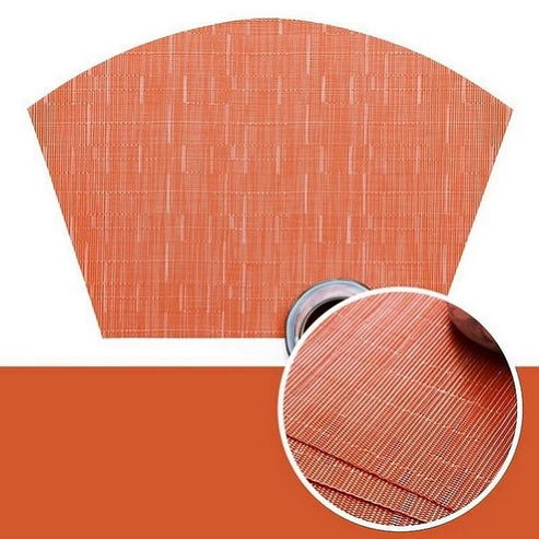 Japanese Nishidai Table Mat PVC Table Mat - Orange from Japanese Kitchen Supply