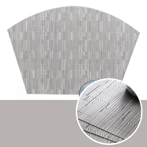 Japanese Nishidai Table Mat PVC Table Mat - Silver from Japanese Kitchen Supply