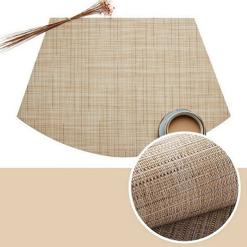 Japanese Nishidai Table Mat PVC Table Mat - Light Brown from Japanese Kitchen Supply