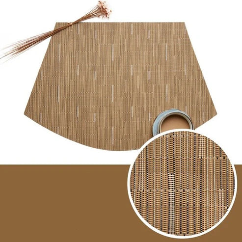 Japanese Nishidai Table Mat PVC Table Mat - Beige from Japanese Kitchen Supply