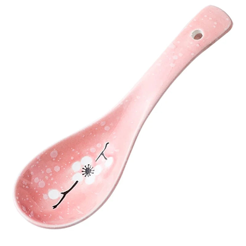 Japanese Niyodo Ceramic Spoon - Soup, Ramen & Dessert Spoon - main product image from Japanese Kitchen Supply