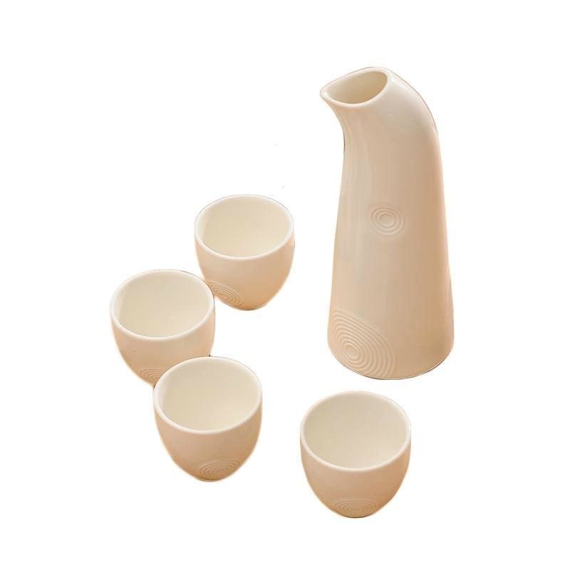 Japanese Omishima Ceramic Sake Set - Tokkuri Bottle - main product image from Japanese Kitchen Supply