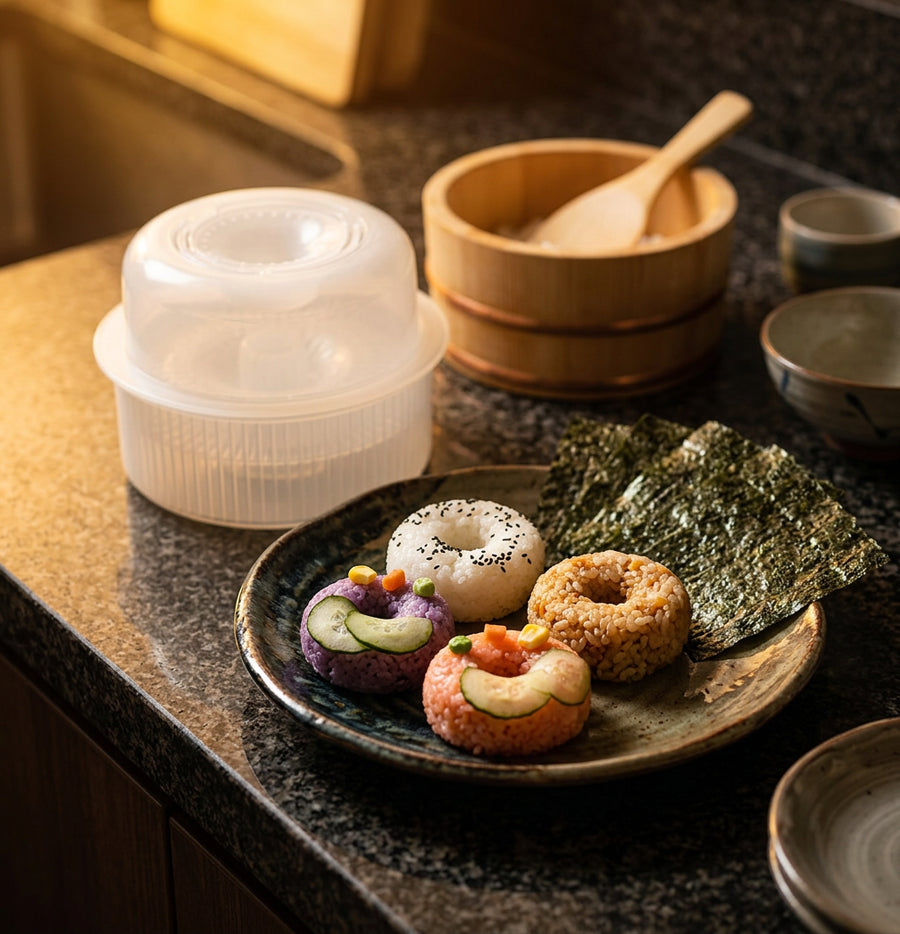 Japanese Onigiri Mold Kitadake - alternate angle from Japanese Kitchen Supply
