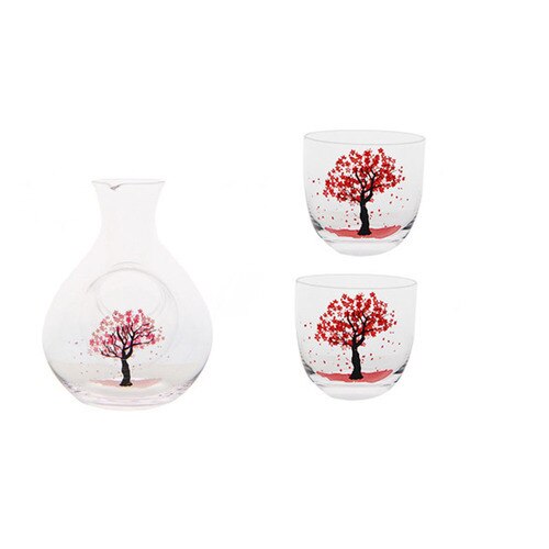 Japanese Riko Glass Sake Set - Tokkuri Bottle - main product image from Japanese Kitchen Supply