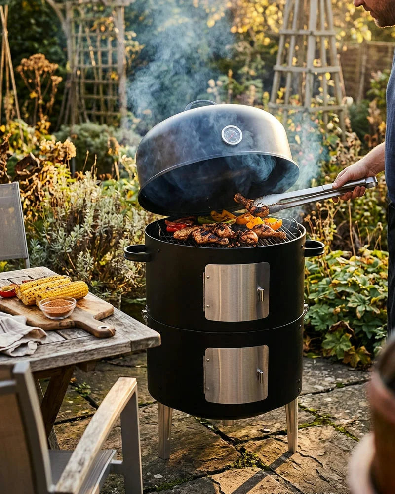 Japanese Sayuri Steel Portable Charcoal Grill, Steel, alternate view