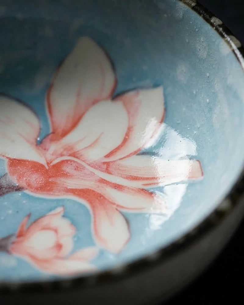 Japanese Sora Ceramic Sauce Bowl - Small Dish for Soy Sauce & Dips - close-up detail from Japanese Kitchen Supply