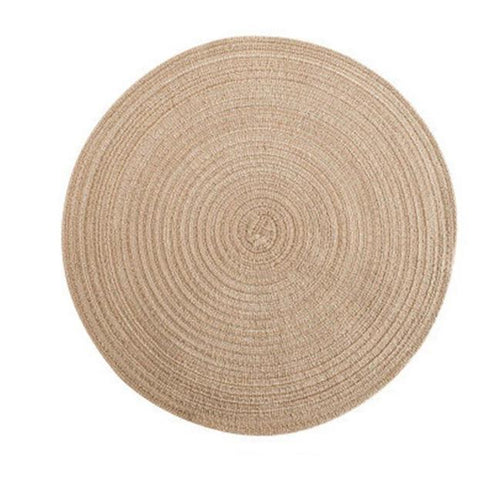 Japanese Takashimadaira Linen Placemat - Two Sizes - Brown - 18 cm (7.1") from Japanese Kitchen Supply