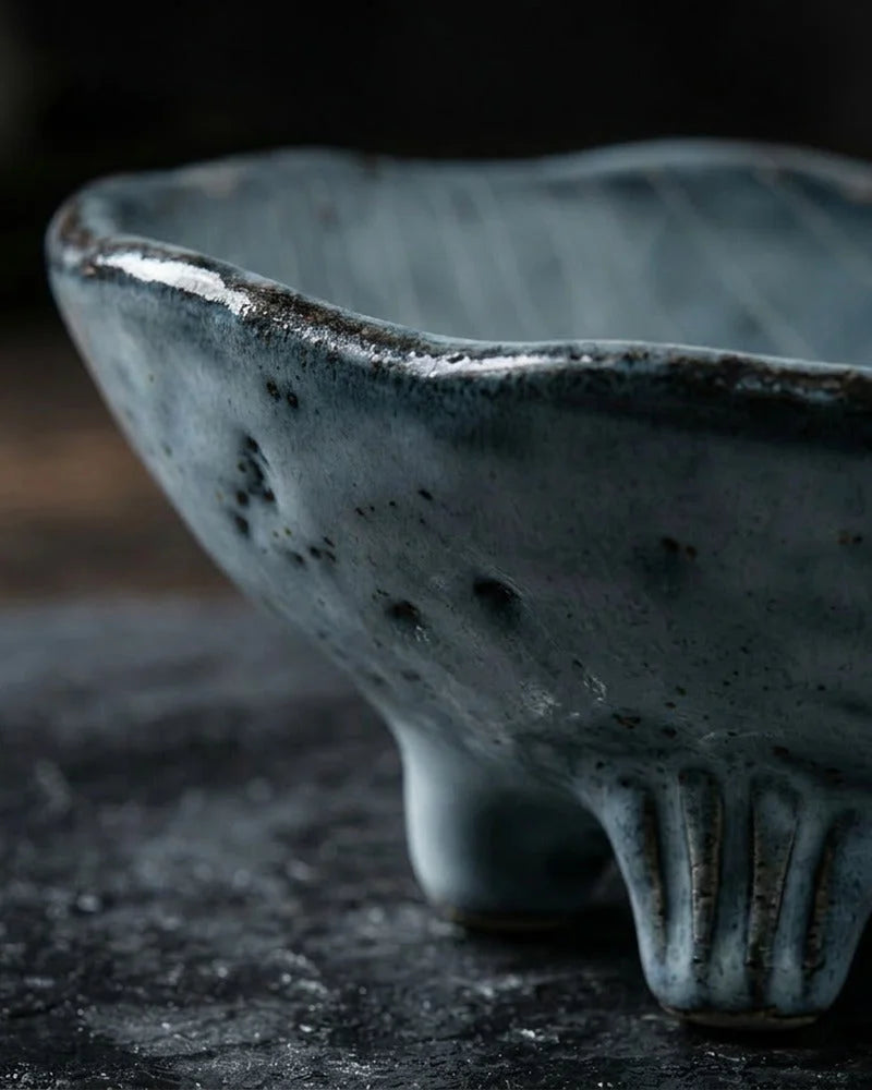 Japanese Tochigi Ceramic Sauce Bowl - Small Dish for Soy Sauce & Dips - close-up detail from Japanese Kitchen Supply