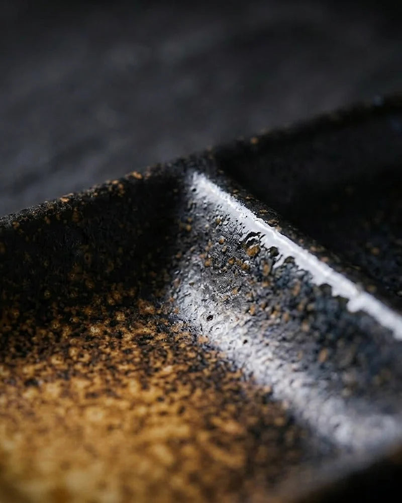Japanese Tsukiji Ceramic Sauce Bowl - Small Dish for Soy Sauce & Dips - close-up detail from Japanese Kitchen Supply