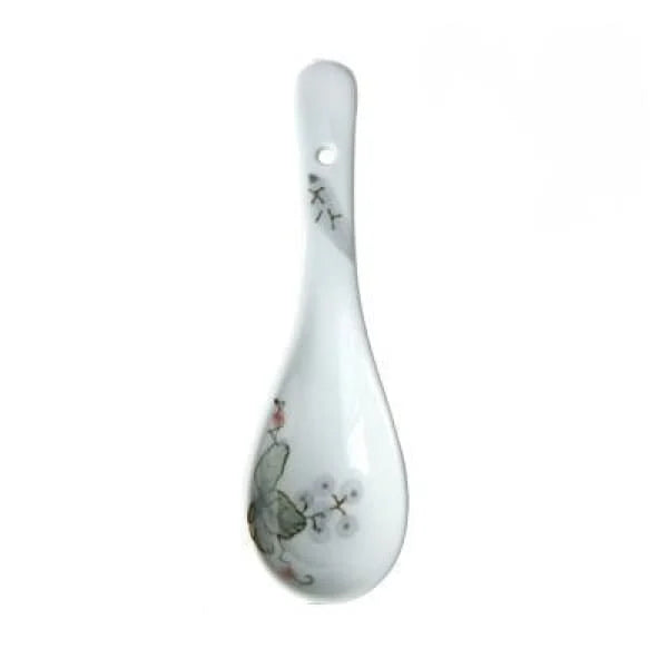 Japanese Wadomari Porcelain Spoon - Soup, Ramen & Dessert Spoon - main product image from Japanese Kitchen Supply