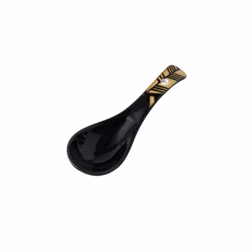 Japanese Yumiko Ceramic Spoon - Soup, Ramen & Dessert Spoon - White-4 - Japanese ramen bowl for noodles and soup from Japanese Kitchen Supply