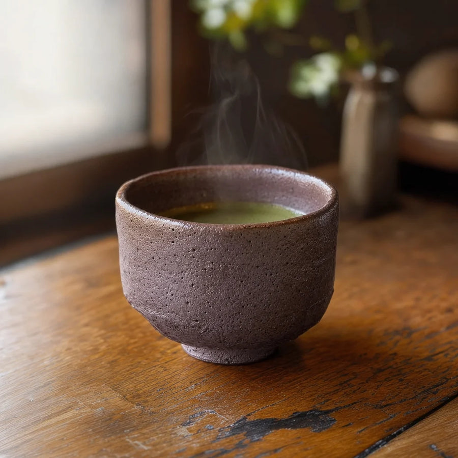 Kamisunagawa Purple Clay Matcha Cup product image