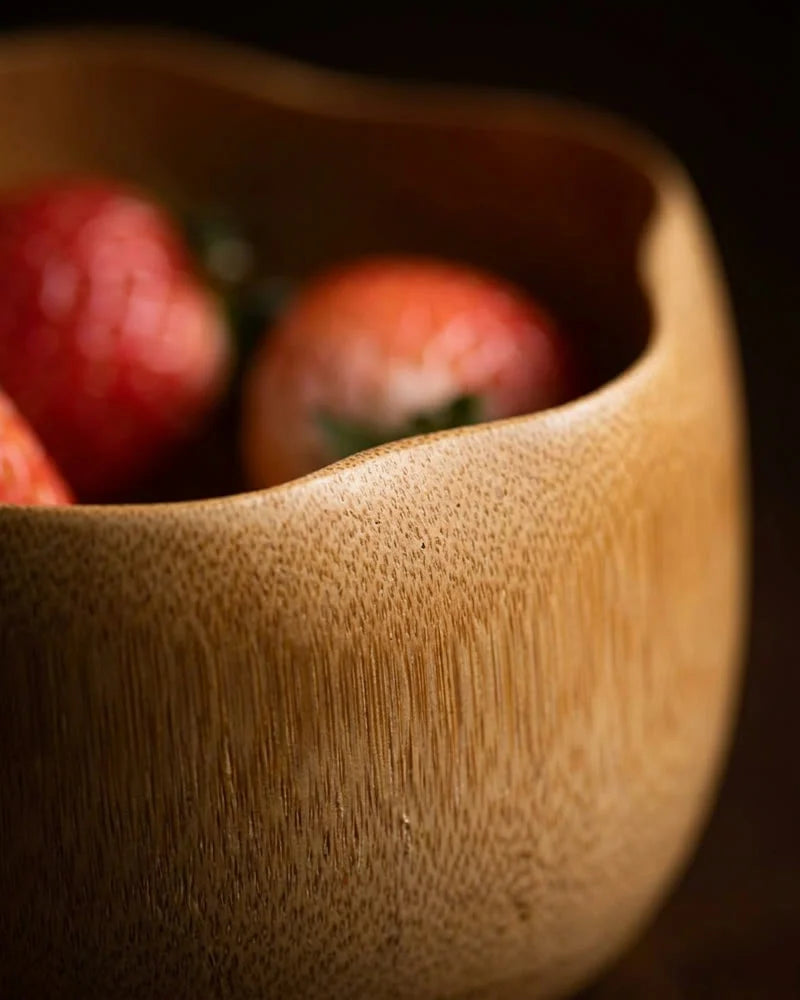 Kanagawa Bamboo Bowl – Handmade detail photo
