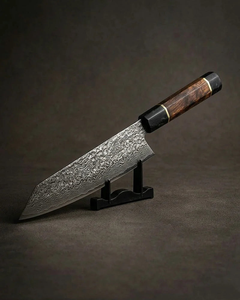 Kiritsuke Octagons Damascus Knife 23 cm - Style 3 product photo