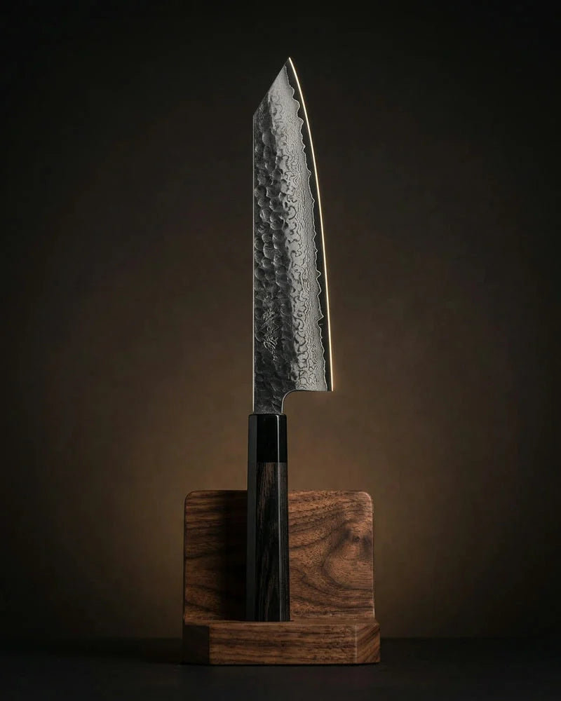 Kurayami Damascus Kiritsuke Knife 20 cm product image