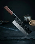Kurayami Damascus Nakiri Knife 18cm