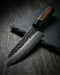Kurayami Damascus Santoku Knife 18cm