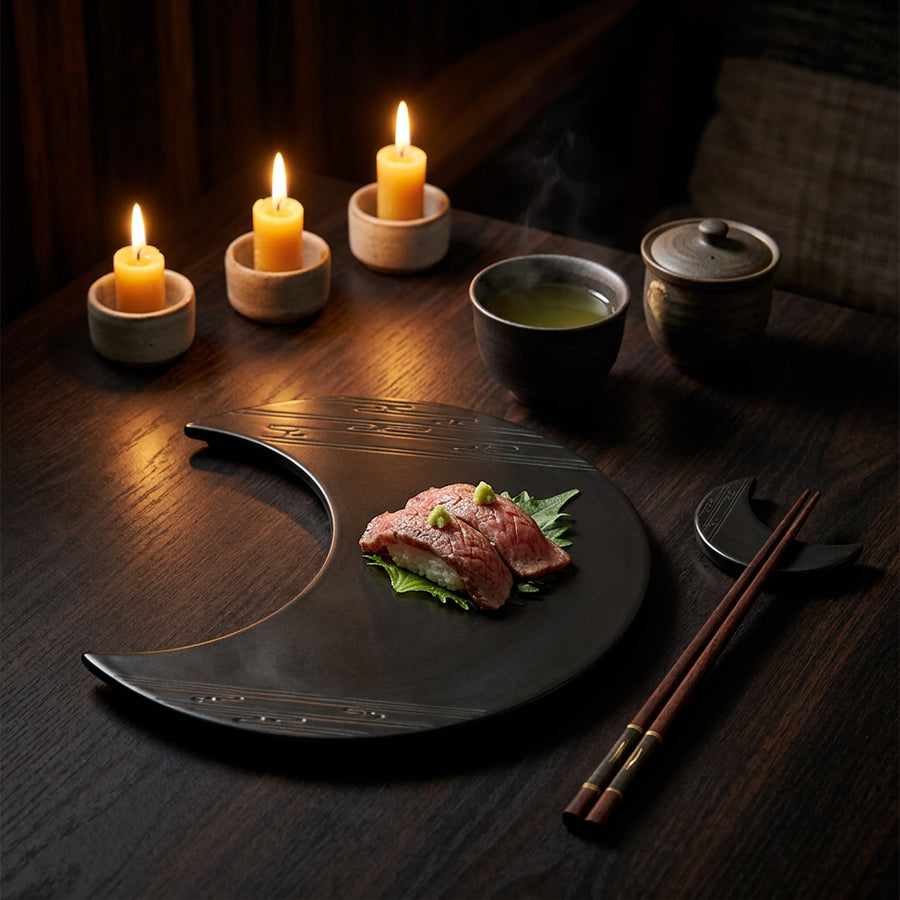 Moon Shape Plate Kaede product image