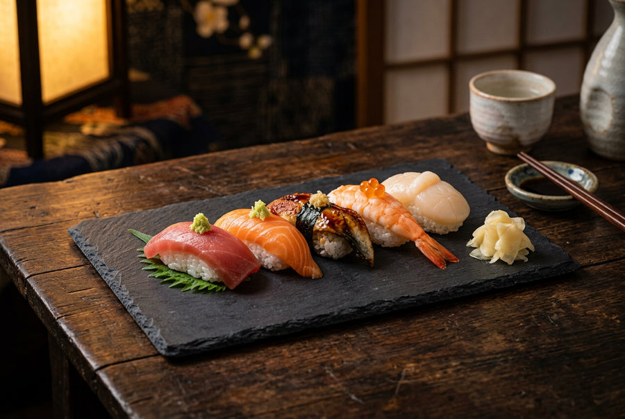 Plate Makurazaki, Set of 5 Sizes lifestyle photo