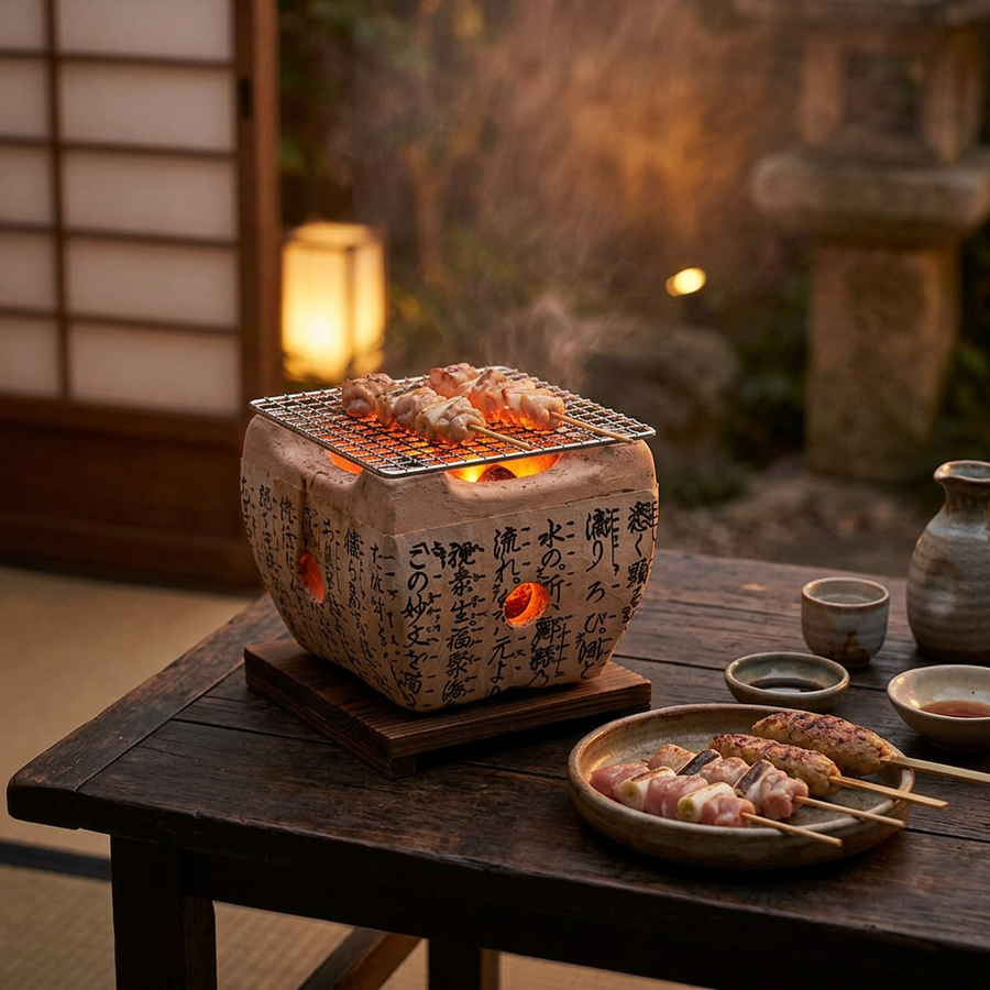 Aiko Compact Barbecue – Steel & Purple Clay product image