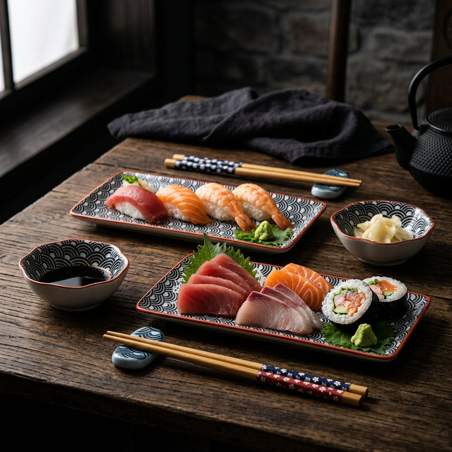 Sushi Dinnerware Set Chokai, Set of 2 lifestyle photo