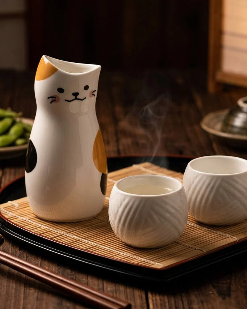Lucky Cat Sake Set Nomi lifestyle photo
