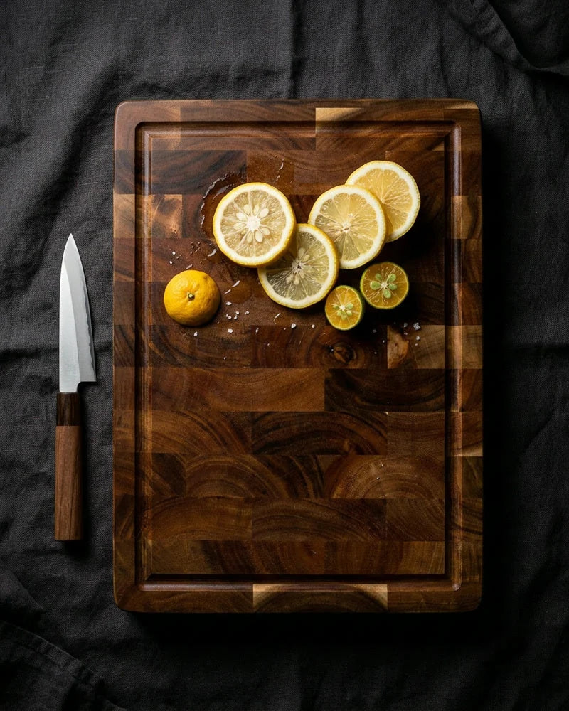Luxury Cutting Board Acacia Wood - End Grain - 35 × 25 × 2.5 cm product image