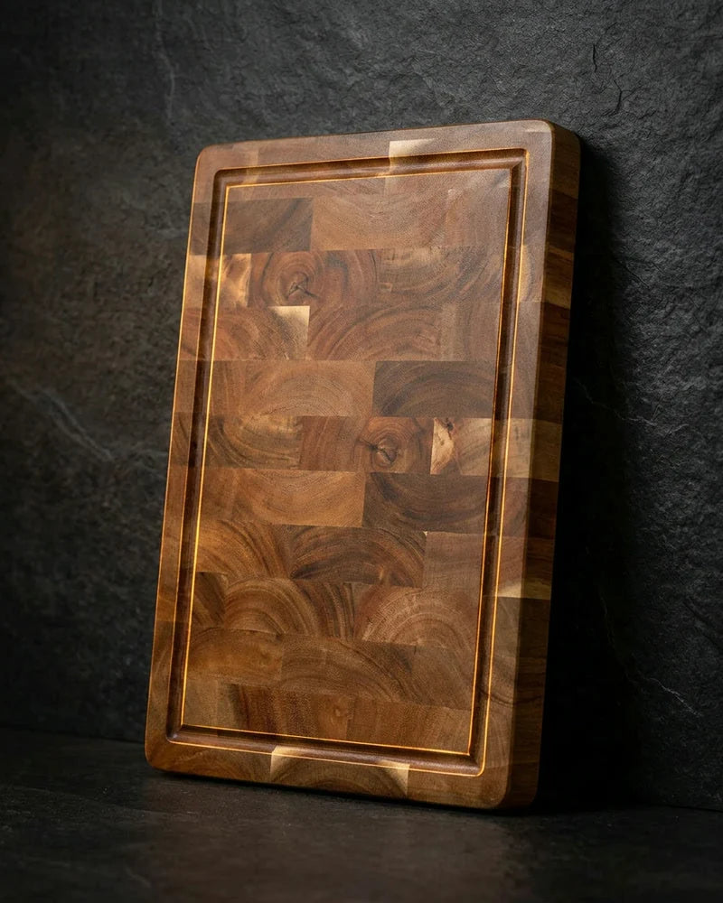 Luxury Cutting Board Acacia Wood - End Grain - 35 × 25 × 2.5 cm product image