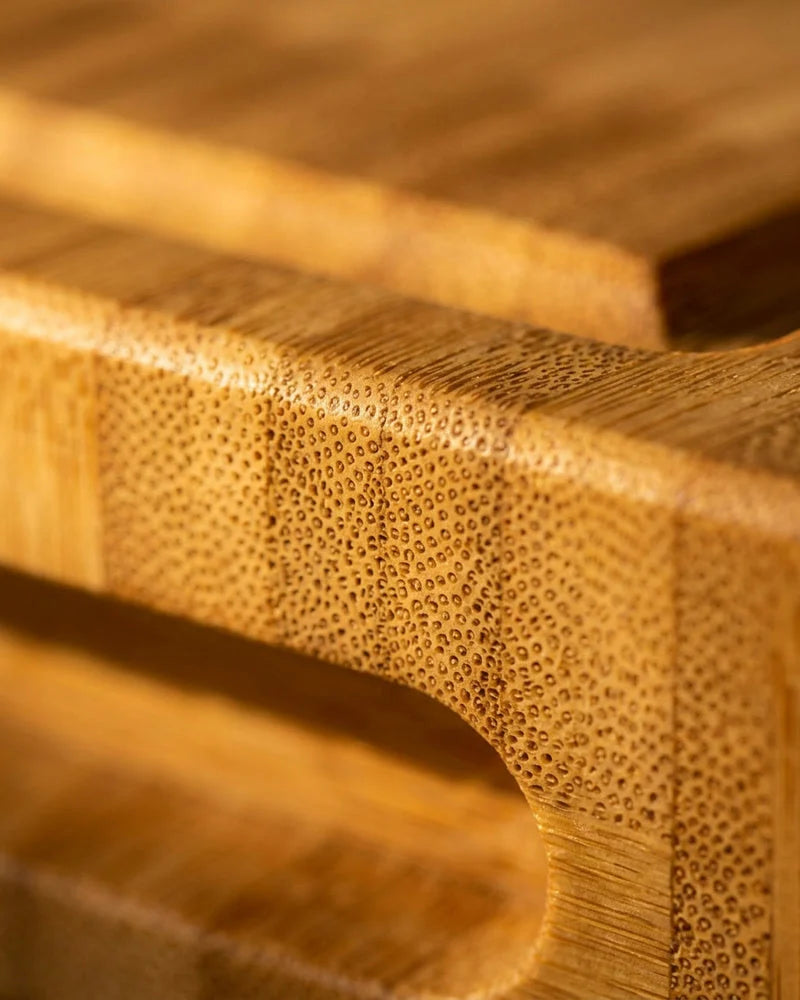 Luxury Cutting Board Solid Bamboo - End Grain - 40 x 30 x 4.5 cm detail photo