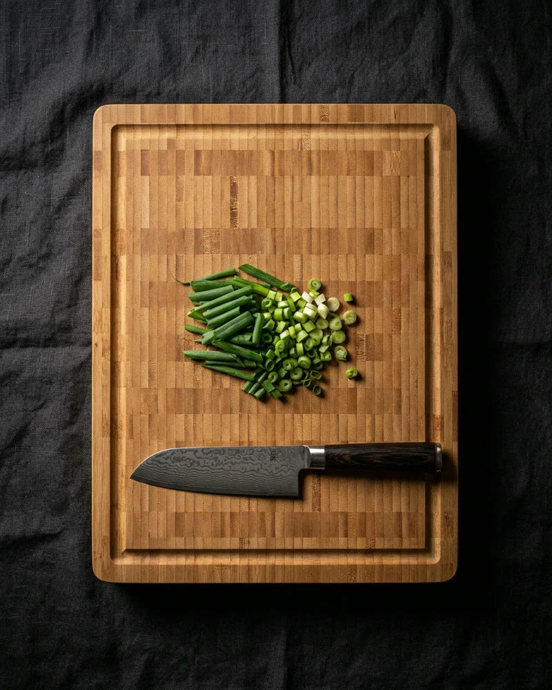 Luxury Cutting Board Solid Bamboo - End Grain - 40 x 30 x 4.5 cm product image