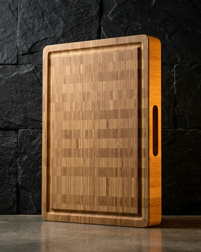 Luxury Cutting Board Solid Bamboo - End Grain - 40 x 30 x 4.5 cm product image