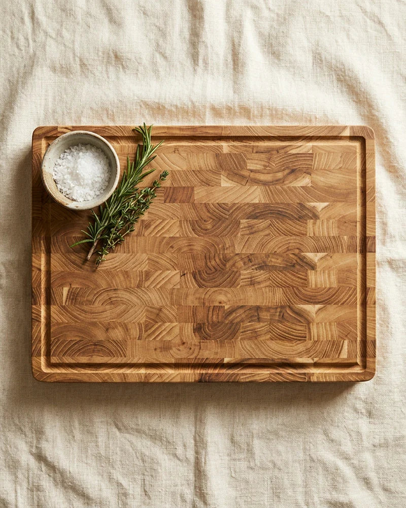 Luxury Teak Wood Cutting Board - 40 x 30 x 4.5 cm product photo