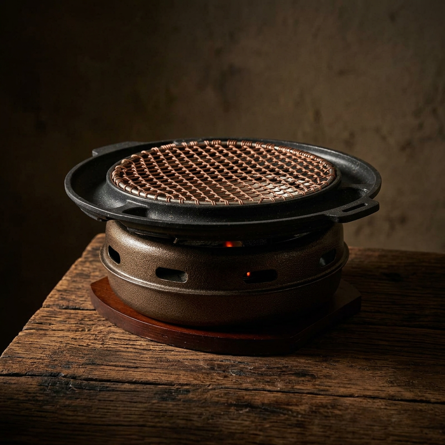 Akiko Barbecue – Aluminum Alloy with Wooden Base product image