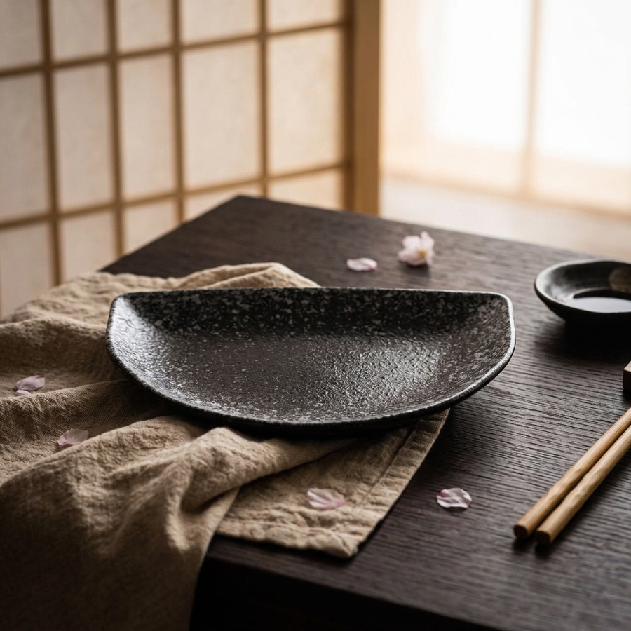 Aiko Pottery and Porcelain Sushi Plate product image