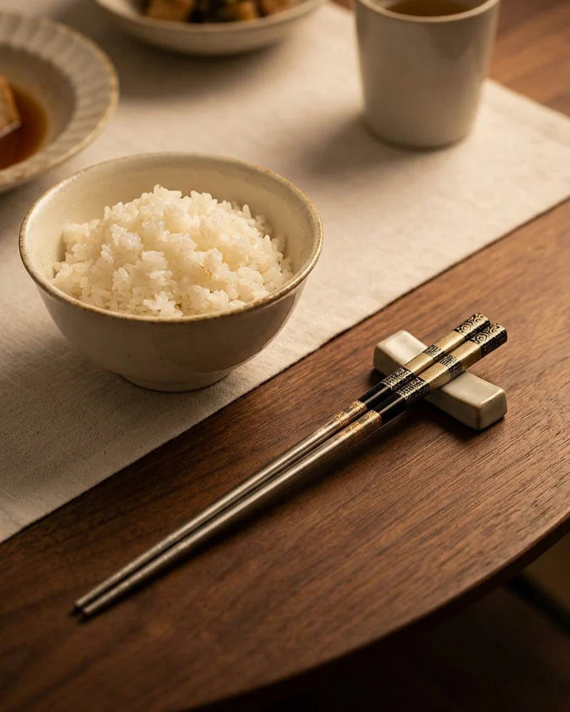Metal Chopsticks Shirasawanum (Pair of 4 Colors) lifestyle photo