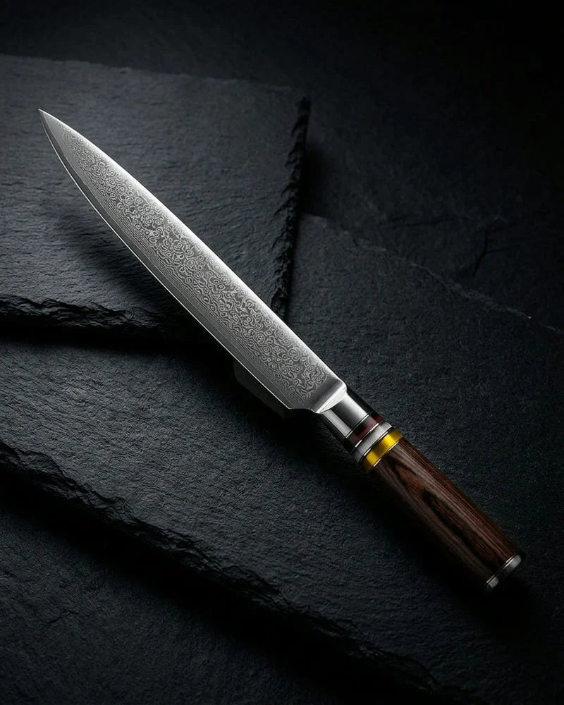 Micarta Jewels Damascus Slicing Knife 20 cm product photo