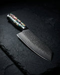 Mother of Pearl Jewels Damascus Nakiri Knife 20 cm