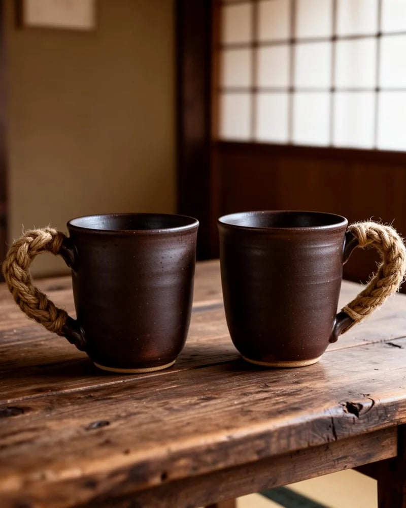 Myoko Artisan Ceramic Coffee Cup lifestyle photo
