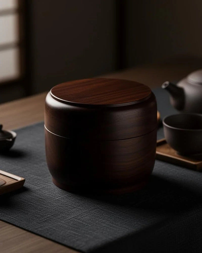 Netsume Kai Matcha Storage Jar lifestyle photo