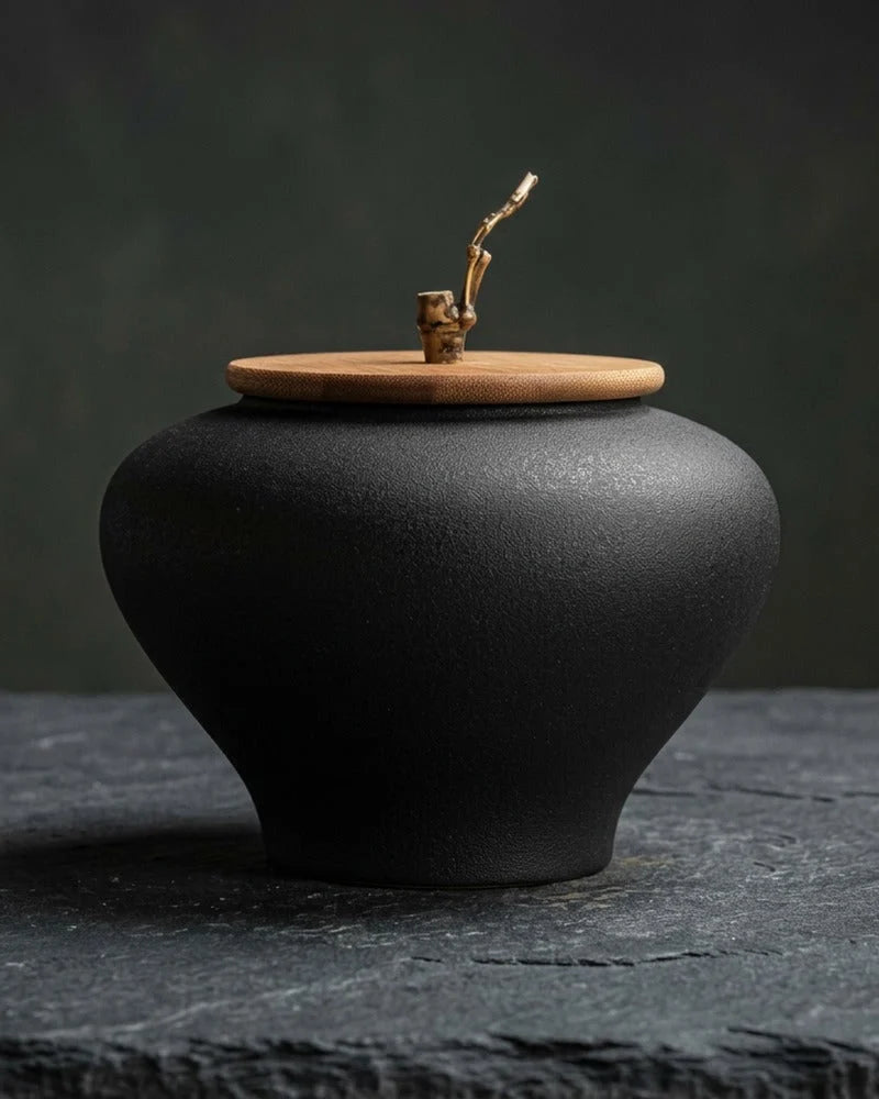 Netsume Mitsuki Matcha Storage Jar product photo