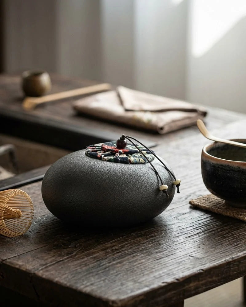 Netsume Nozomi Matcha Storage Jar lifestyle photo